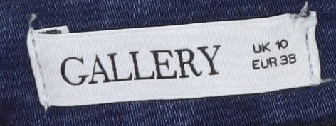 Brand and care label for Gallery Women’s Blue Skinny Jeans UK 10 Slim Fit Denim