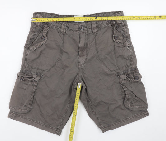 Onfire Men's Grey 34 Cargo Shorts Cotton Casual Summer