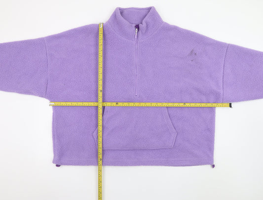 Dunnes Stores Women’s Purple 1/2 Zip Fleece Sweatshirt XX-Large