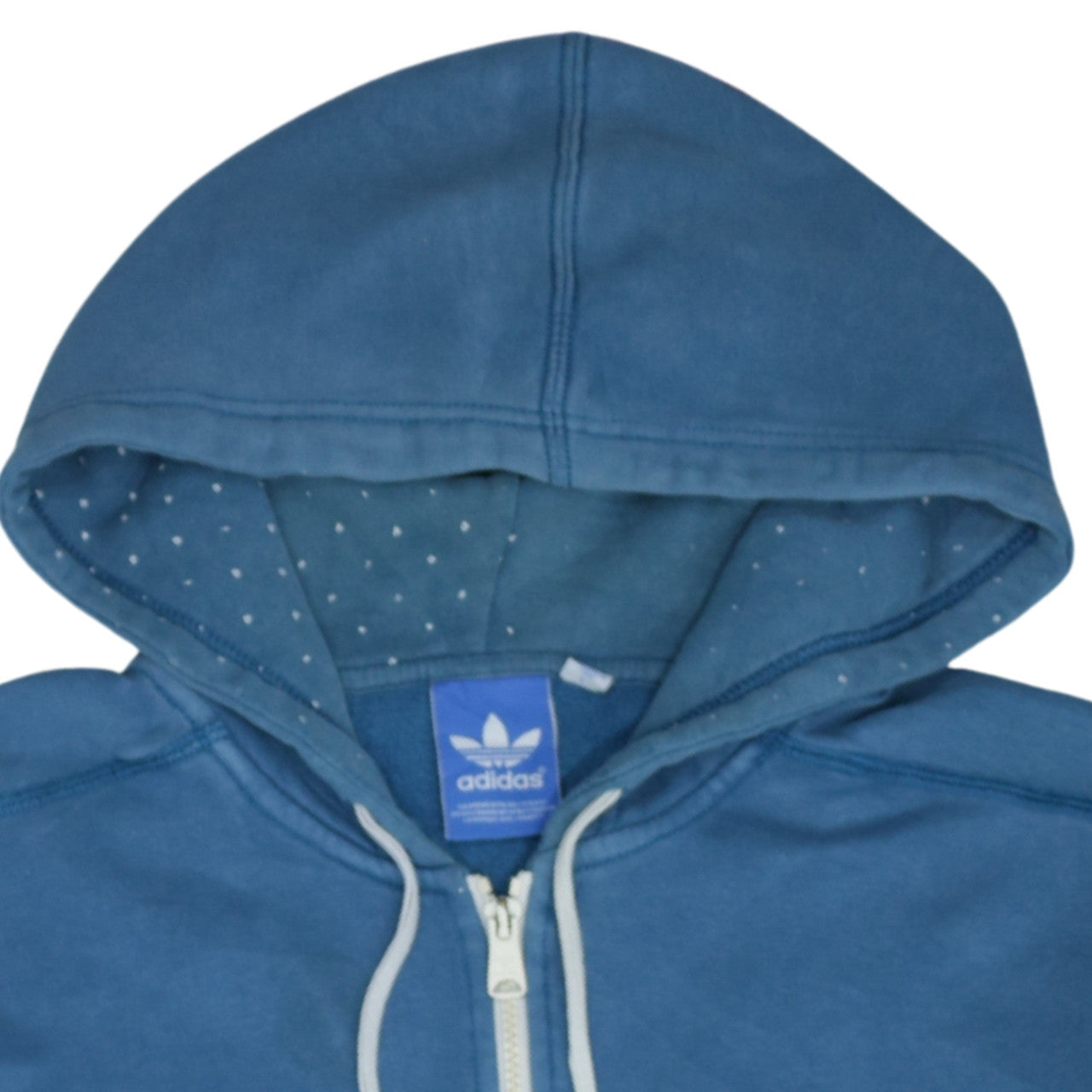 Additional view of Adidas Men's Blue 1/2 Zip Hoodie, size L, Logo Sportswear