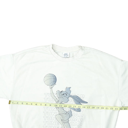 George Women White Lola Bunny Tune Squad Sweatshirt Size 8-10