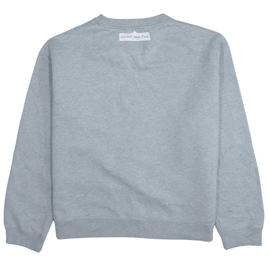 Zara Woman Grey Graphic Face Print Sweatshirt Size M