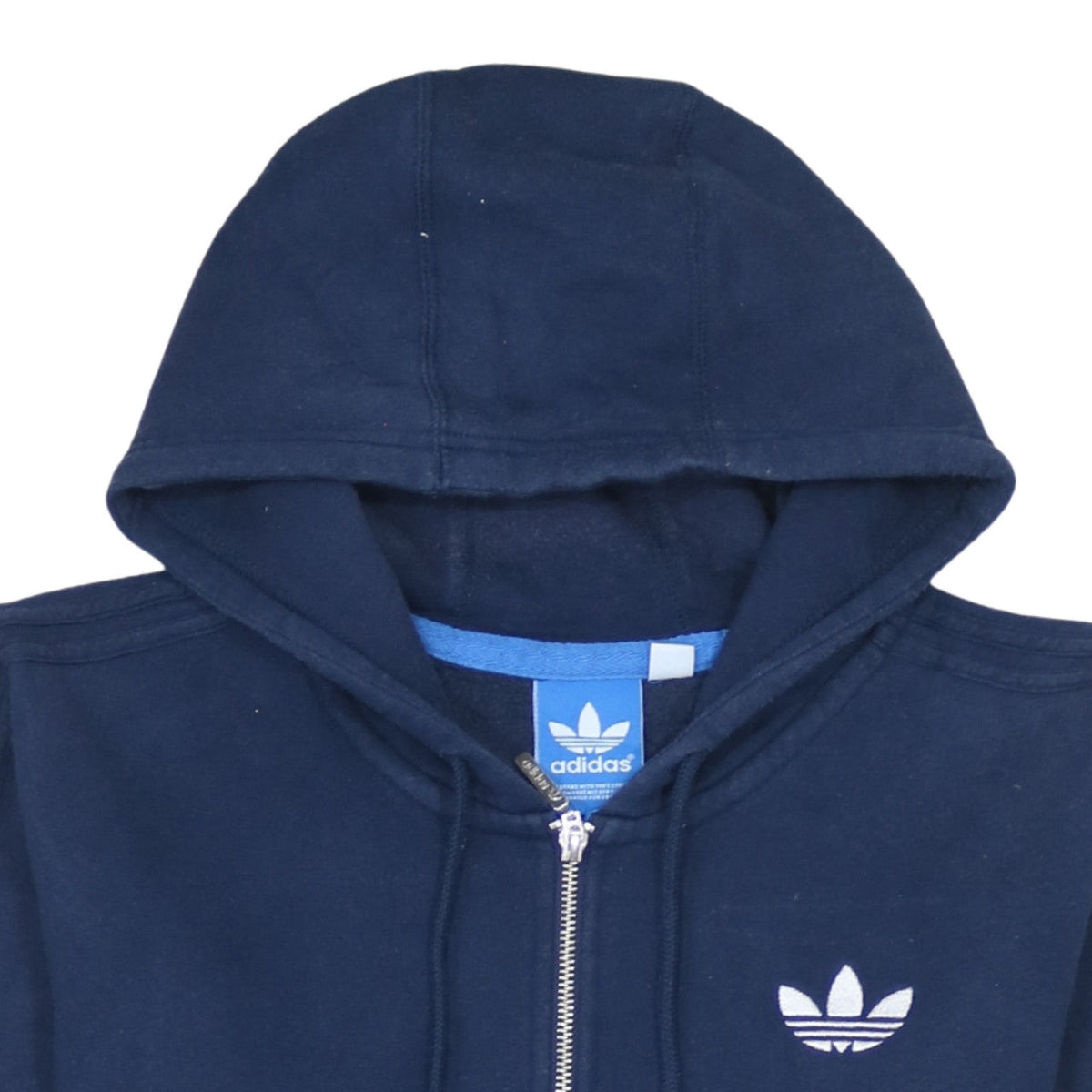 Additional view of Adidas Men's Blue Full Zip Hoodie S Classic Sportswear