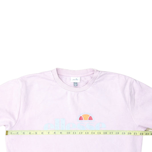 Ellesse Women's Pink Logo Crew Neck Sweatshirt Size M