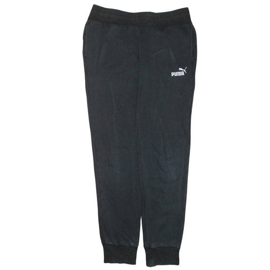 Additional front view of Puma Men's Black Jogger Trousers, size S, Regular Fit
