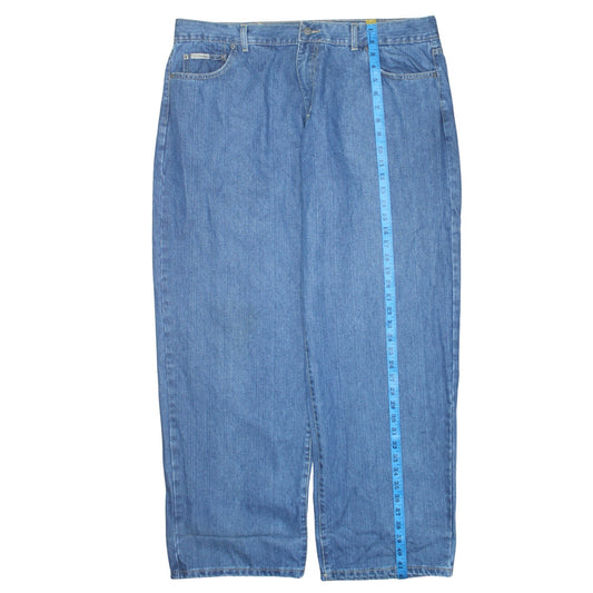 Calvin Klein Men's Blue Straight Fit Denim Jeans Size 42