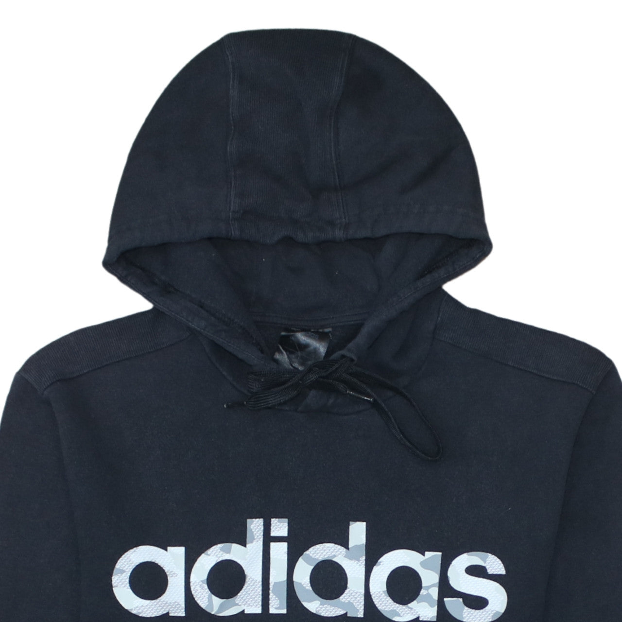 adidas Men's Black Pullover Hoodie S Regular Fit Graphic Sportswear