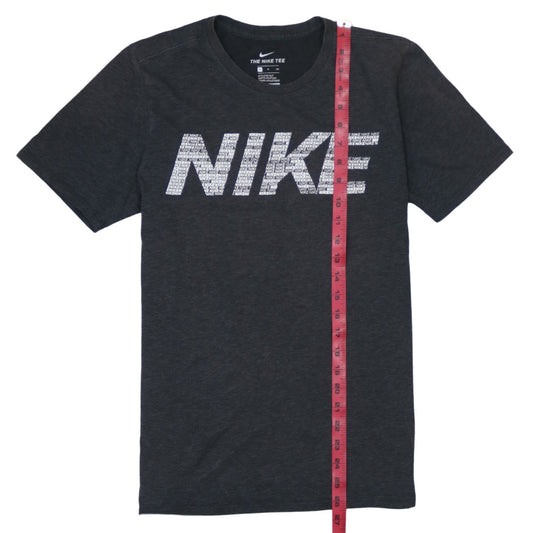 Nike Men Black Athletic Dri-FIT Logo Graphic T-Shirt Size S