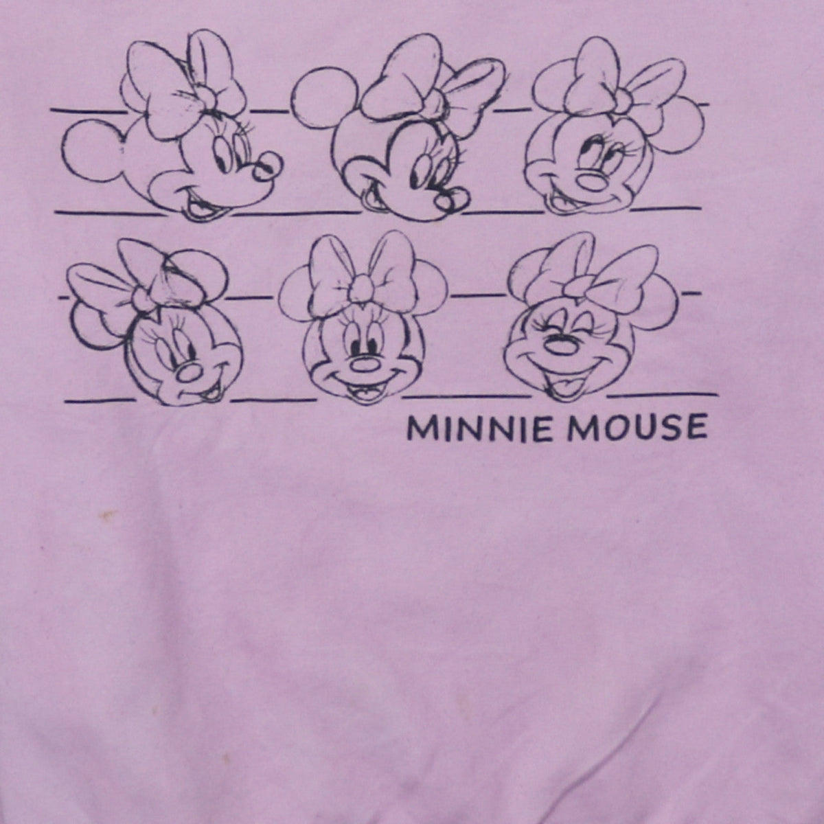 Additional view of Disney Women Pink Minnie Mouse Graphic Crew Neck Sweatshirt XS