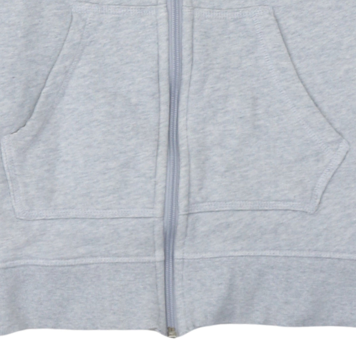 Additional view of Adidas Women’s Grey Full Zip Hoodie, size UK 8, Classic Logo Hooded Sweatshirt