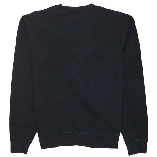 Russell Women Black S Pullover Sweatshirt Crew Neck Graphic Print