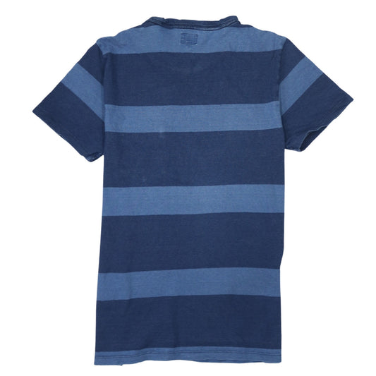 Levi's Men's Blue Striped Short Sleeve Cotton Crew Neck T-Shirt Size S