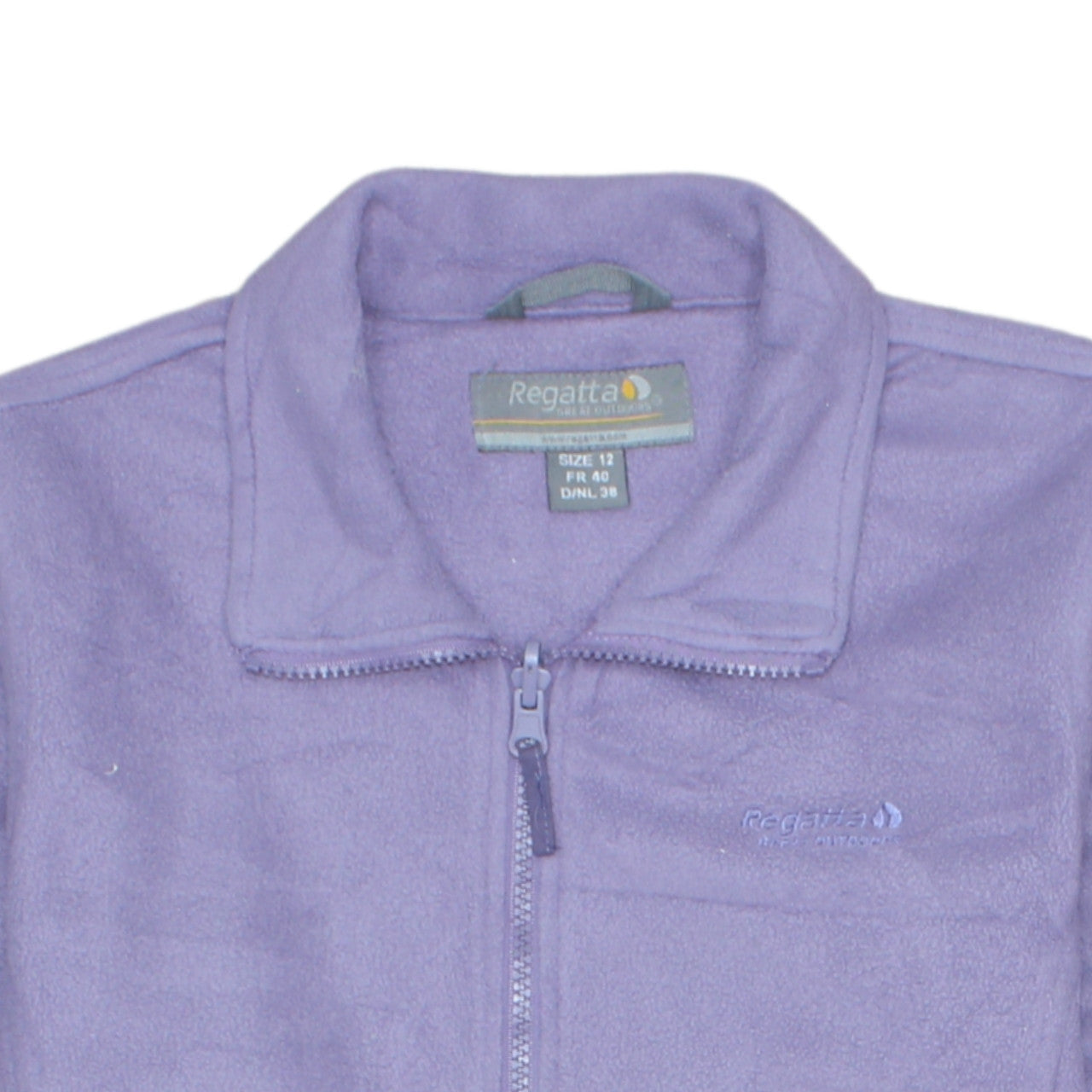 Regatta Women’s Purple Fleece Full Zip Jacket Size 12