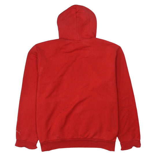 Puma Men's Red XL Pullover Hoodie with Logo Graphic