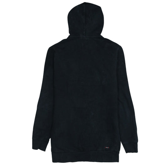 Napapijri Men's Black Pullover Hoodie M Logo Outdoor Fleece