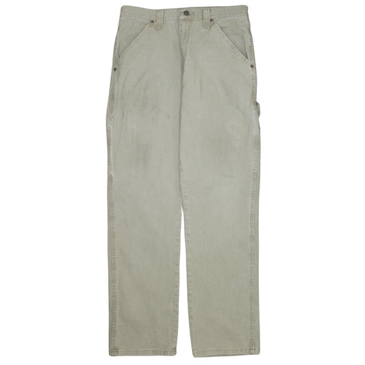 Wrangler Men's Beige Straight Leg Jeans 30x32 Cotton Blend