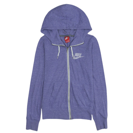 Additional front view of Nike unisex purple full zip hoodie xs lightweight sportswear