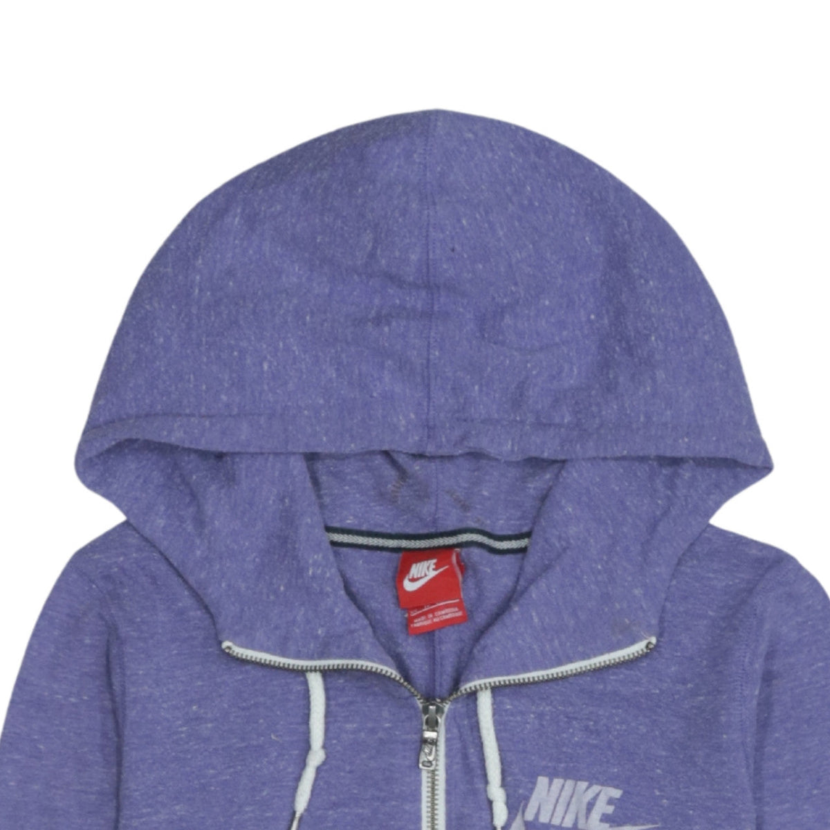 Additional view of Nike unisex purple full zip hoodie xs lightweight sportswear