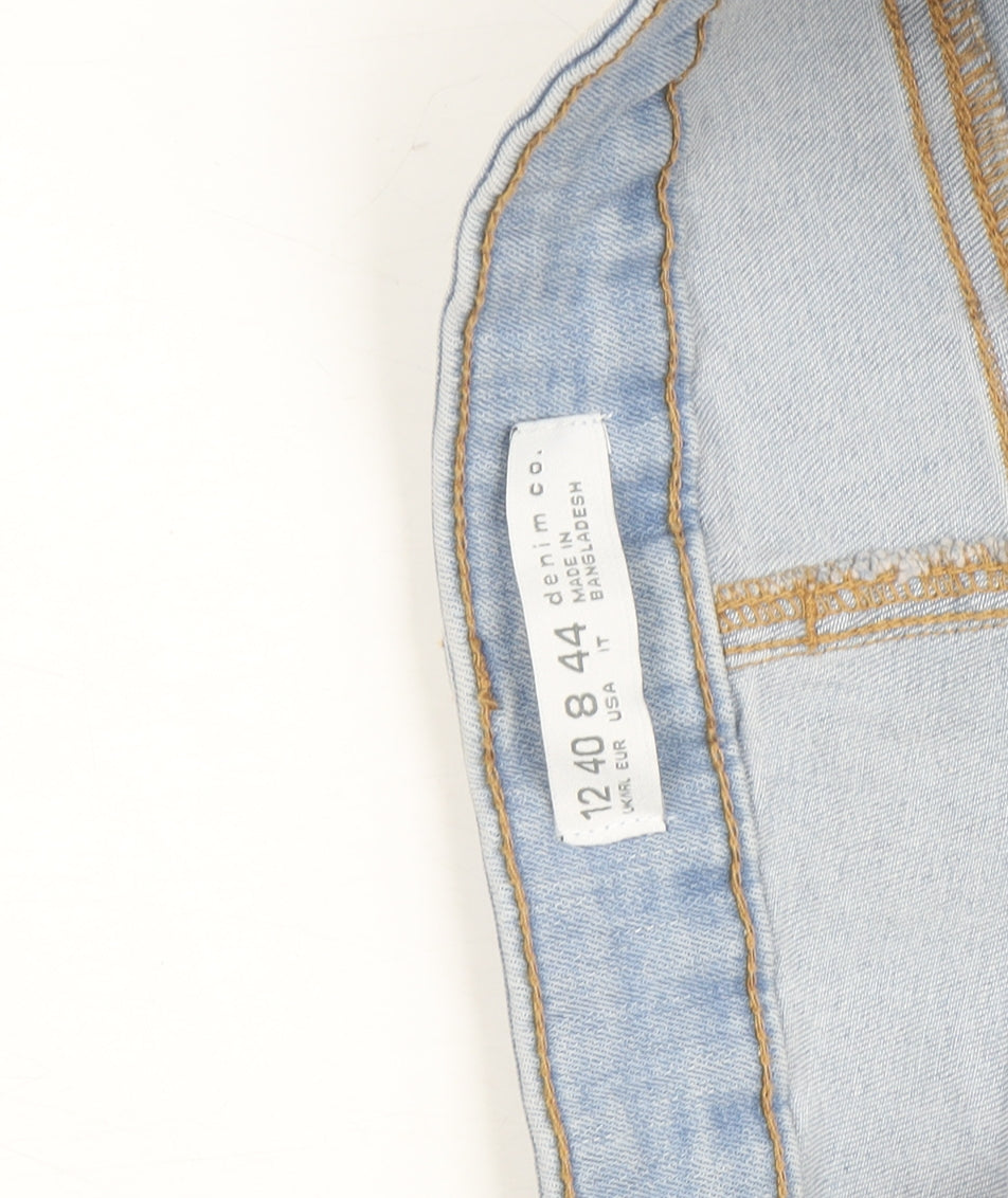 Denim Co. Women's Blue Skinny Jeans Size 16 Slim Fit Stretch Denim