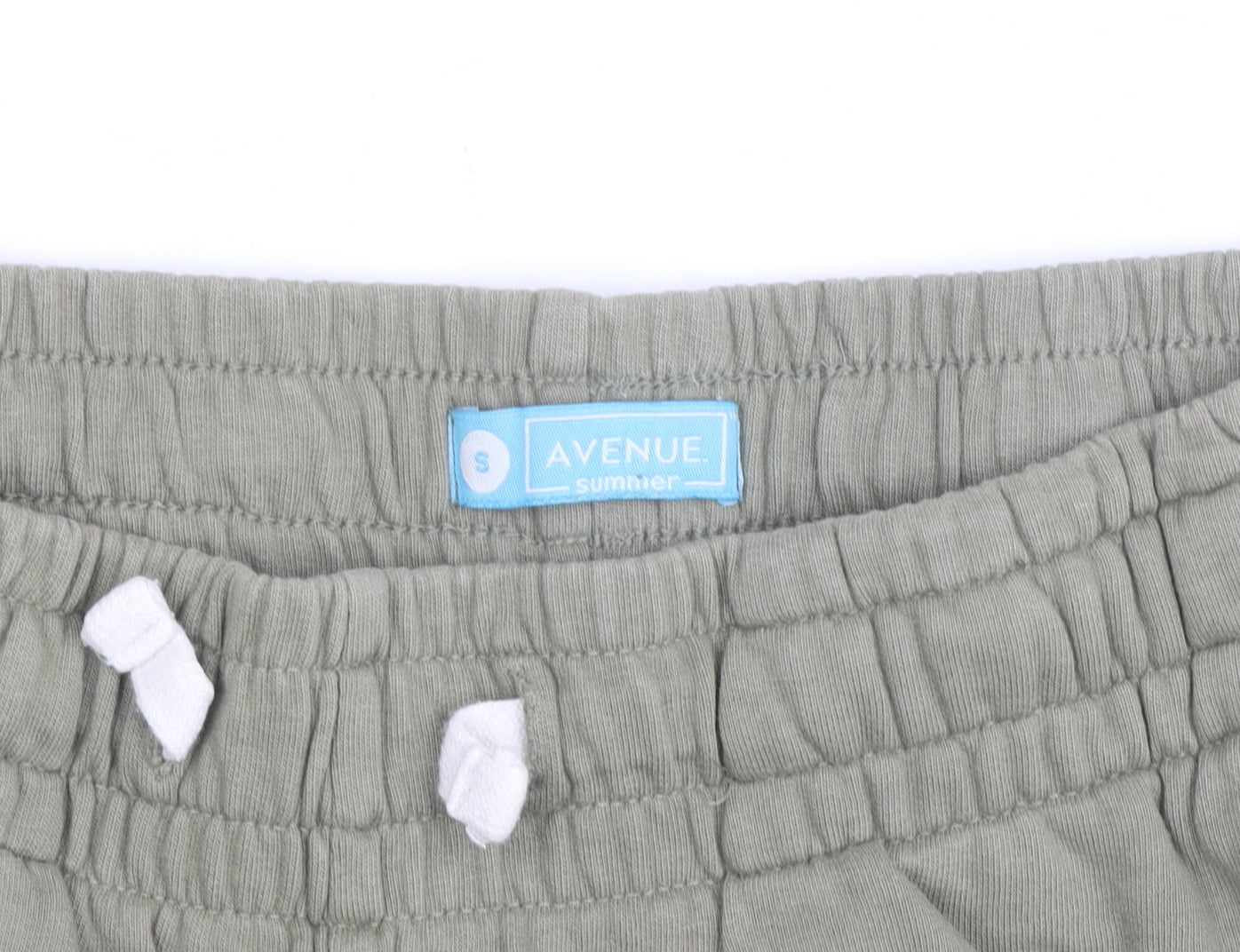 Avenue Men’s Green Cotton Sweat Shorts Size S Elastic Drawstring Waist