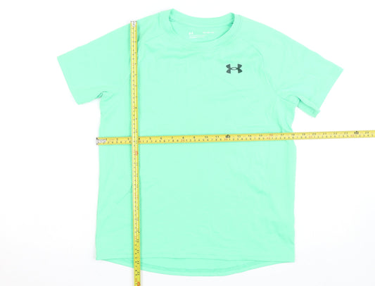 Under Armour Teens Green Loose Fit Short Sleeve Active T-Shirt L