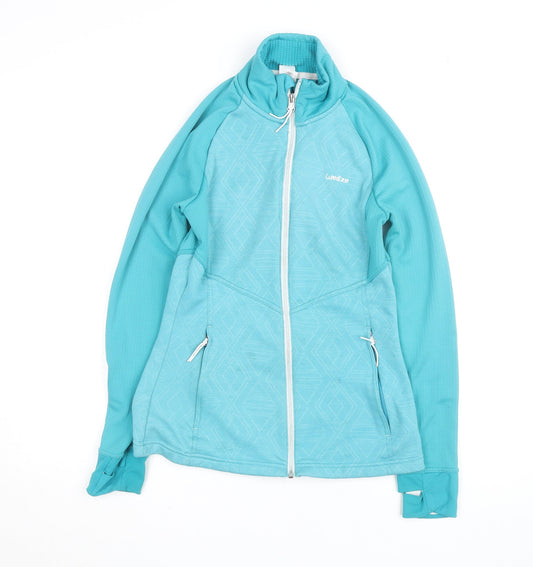 Wedze Womens Blue Size 10 Ski Jacket Full Zip Fleece Activewear
