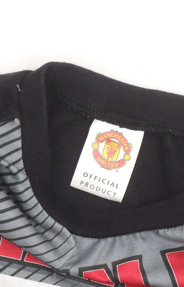 Additional view of Manchester United boys’ red long sleeve football t-shirt 9-10 years