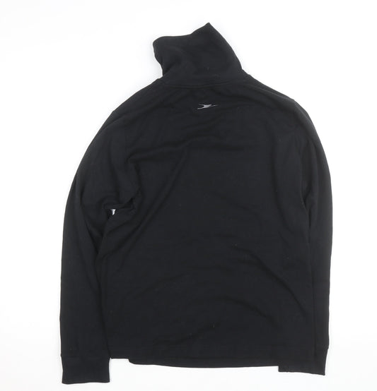 Crane Women Black L Basic Activewear Jacket Lightweight Stretch