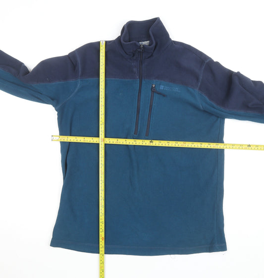 Mountain Warehouse Men's Blue Fleece Half Zip Jacket Size S Regular