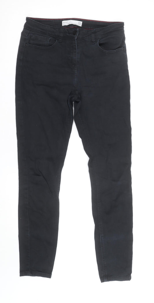 Next Women’s Black Skinny Mid Rise Jeans Size 10 Regular