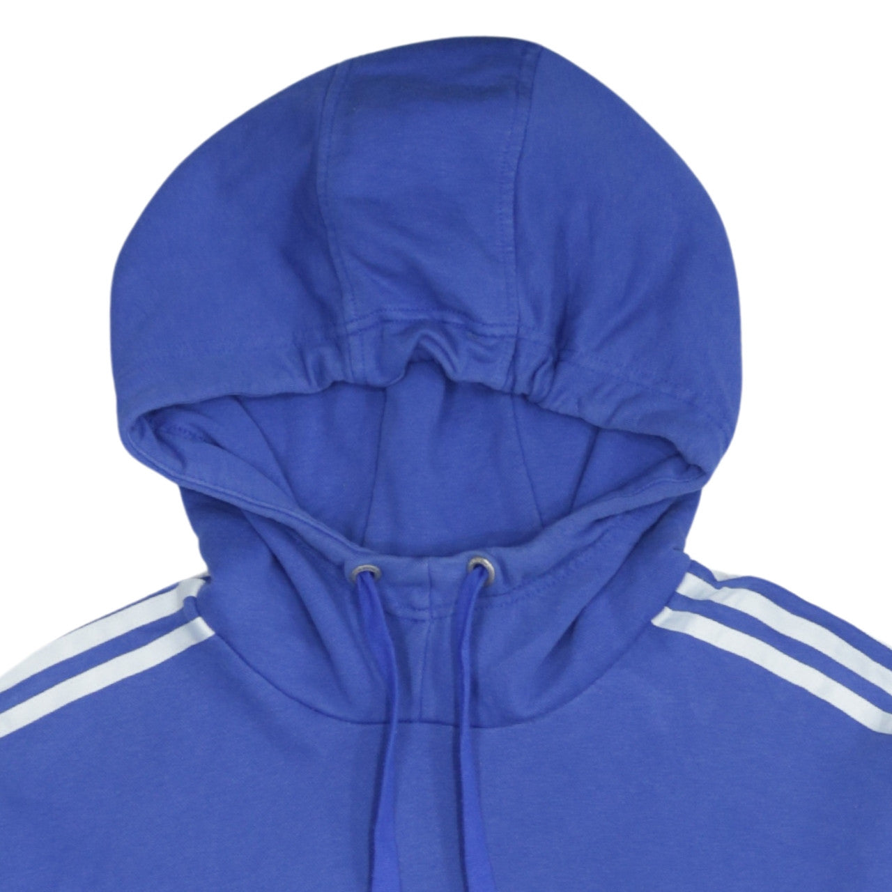 Additional view of Adidas Women Blue Pullover Hoodie Large Cotton Casual Sportswear