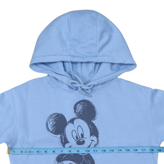 Disney Primark Women Blue Pullover Hoodie 2XS Mickey Graphic