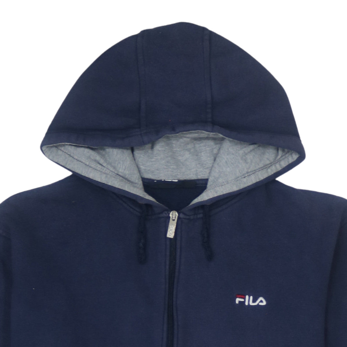 Additional view of Fila boys’ blue xl full zip hoodie sweatshirt cotton blend logo