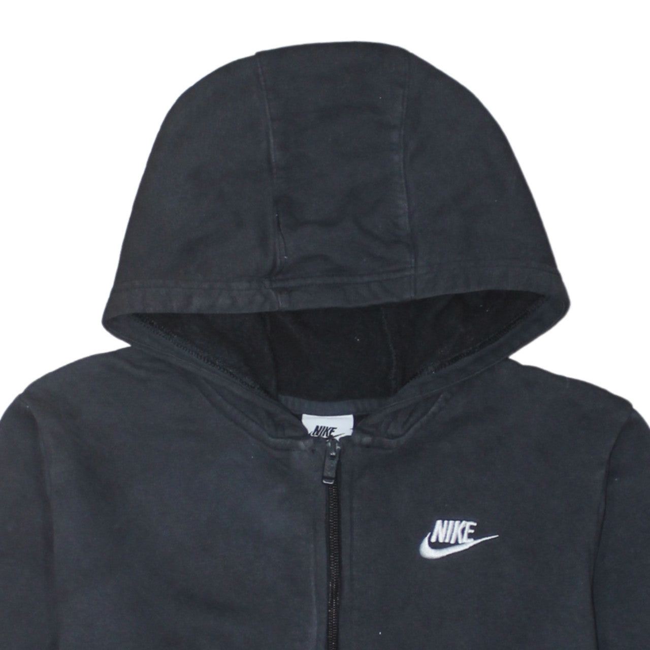 Additional view of Nike boys’ black full zip fleece hoodie xl 158-170cm lightweight hooded top