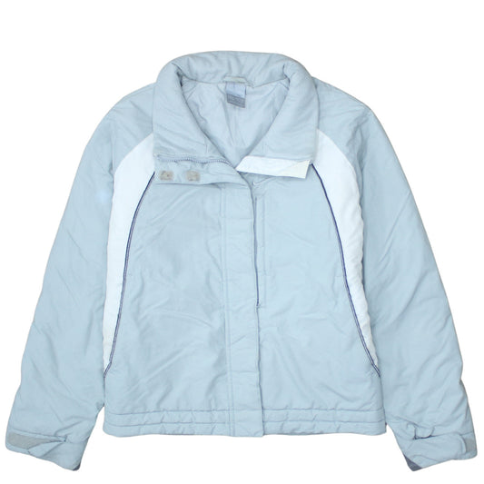 Nike Women's Blue Puffer Jacket Medium Winter Water Resistant