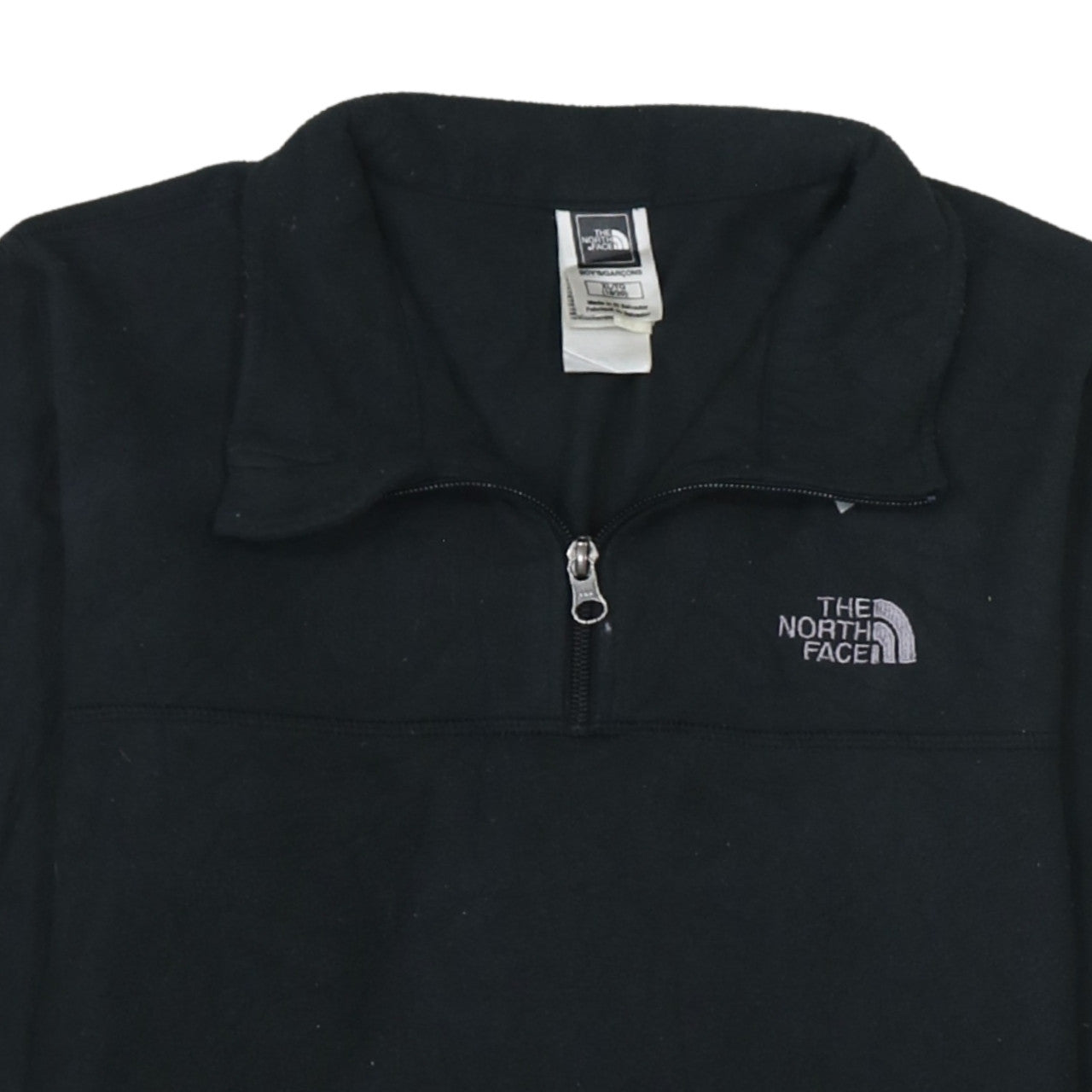 Additional view of The North Face boys’ black fleece quarter zip pullover sweatshirt xl 18-20