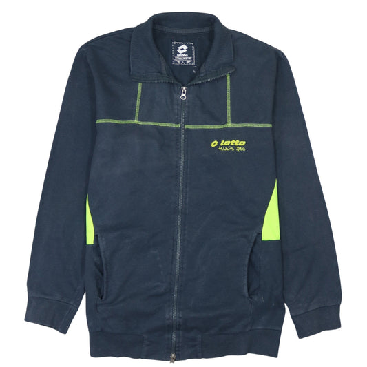 Lotto Men's Blue Cotton Track Jacket Size L Full Zip Sportswear