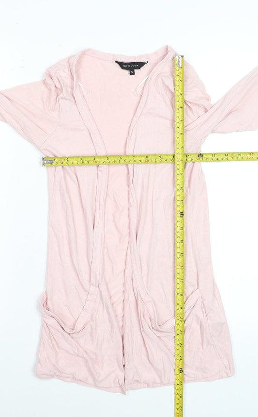New Look Women's Pink Size 8 Lightweight Long Sleeve Cardigan