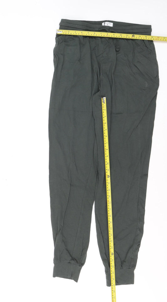 Primark Women's Black Cotton Jogger Style Leggings Size M