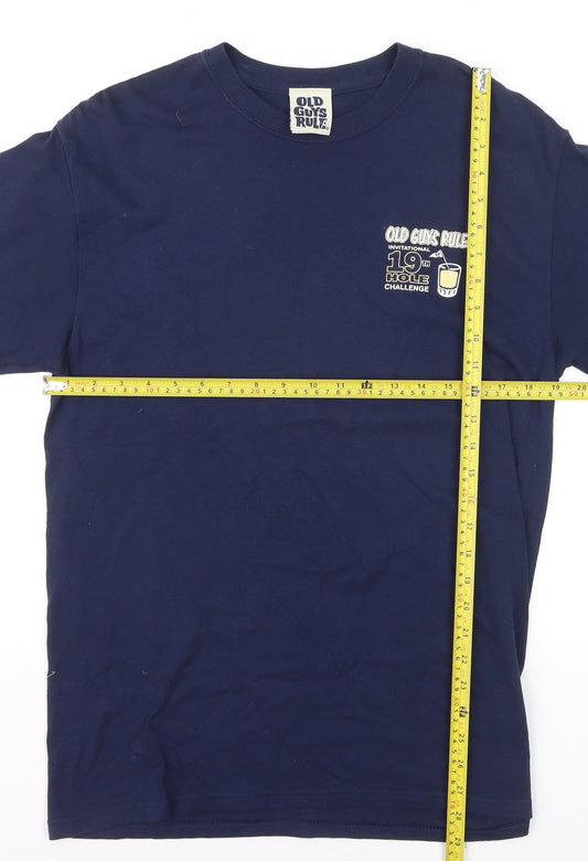 Old Guys Rule Men's Navy 19th Hole Challenge Cotton T-Shirt Size M