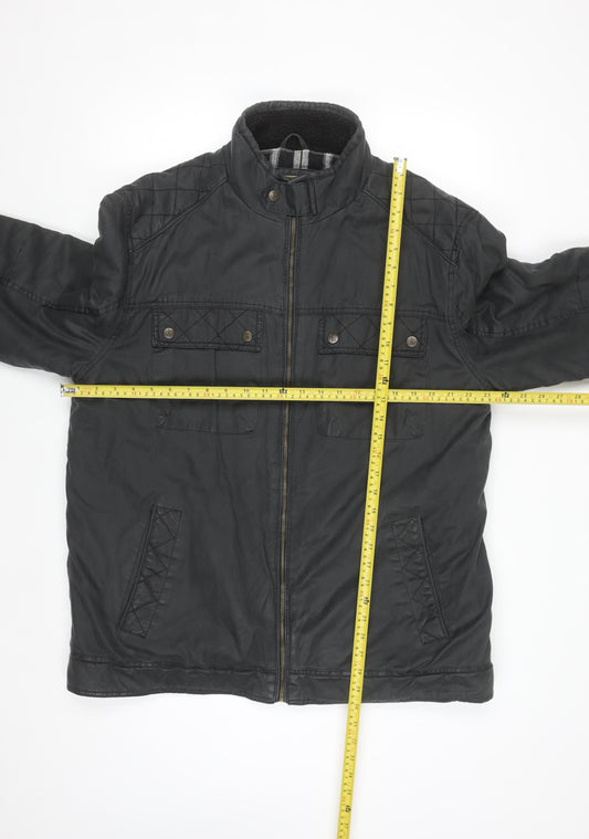 P.G. Field Men's Black XL Quilted Country Jacket with Full Zip