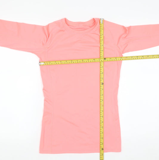 Dunnes Stores Women's Pink Long Sleeve Active T-Shirt XS