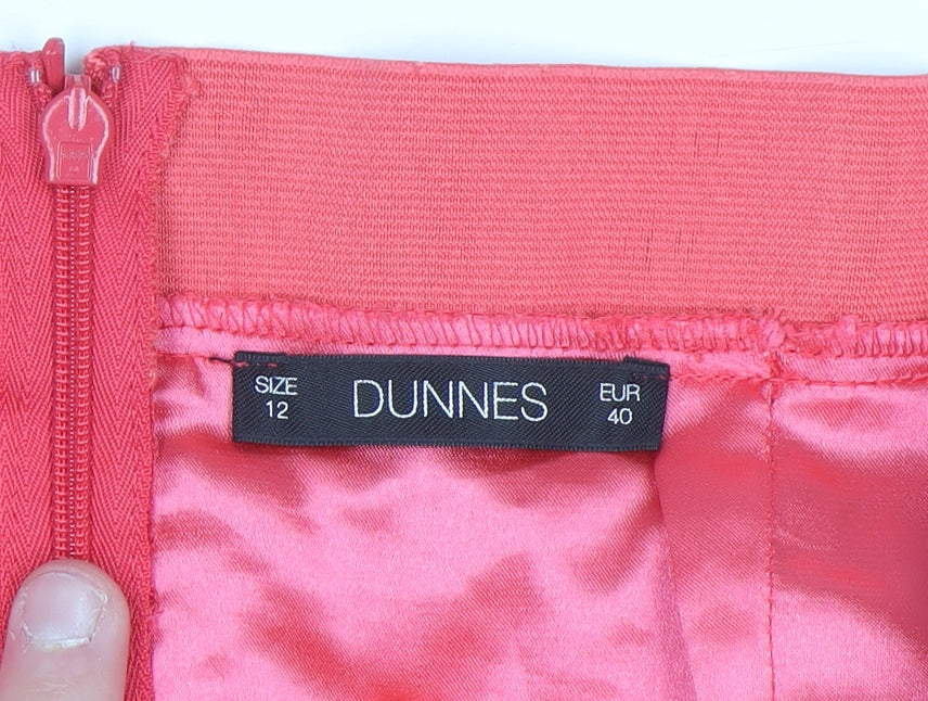 Additional view of Dunnes Women Pink Lace Pencil Skirt, size 12, Knee Length