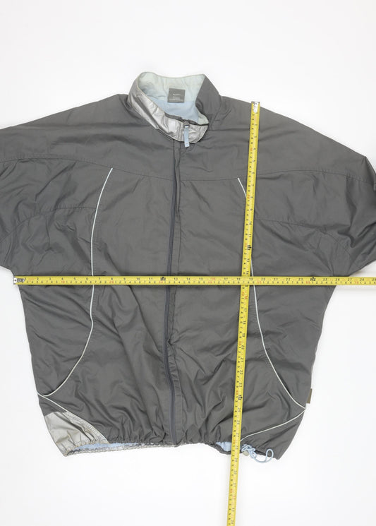 Nike Men's Grey XL Windbreaker Jacket Lightweight Zip Sportswear