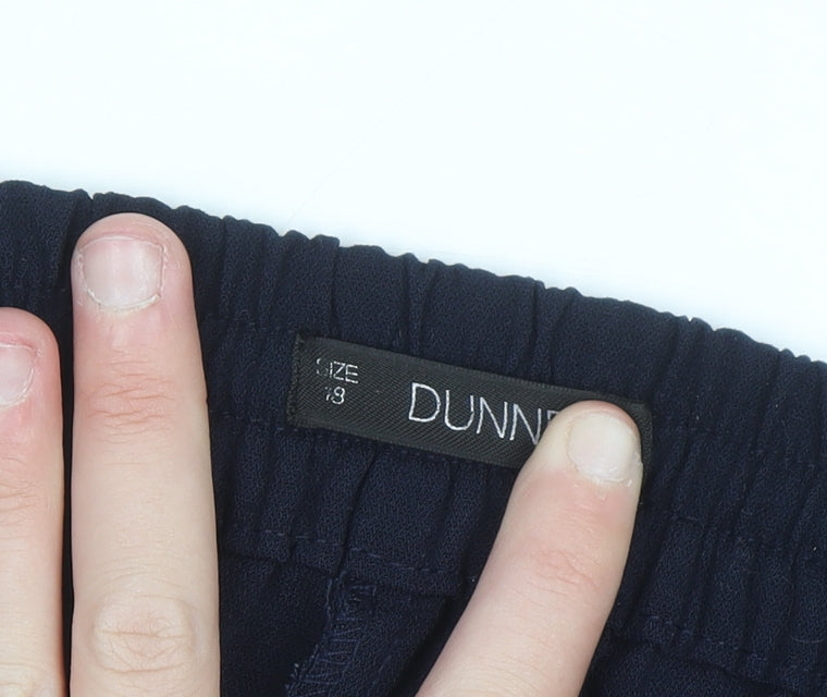 Additional view of Dunnes Women's Black, size 8, Jogger Trousers with Drawstring Waist