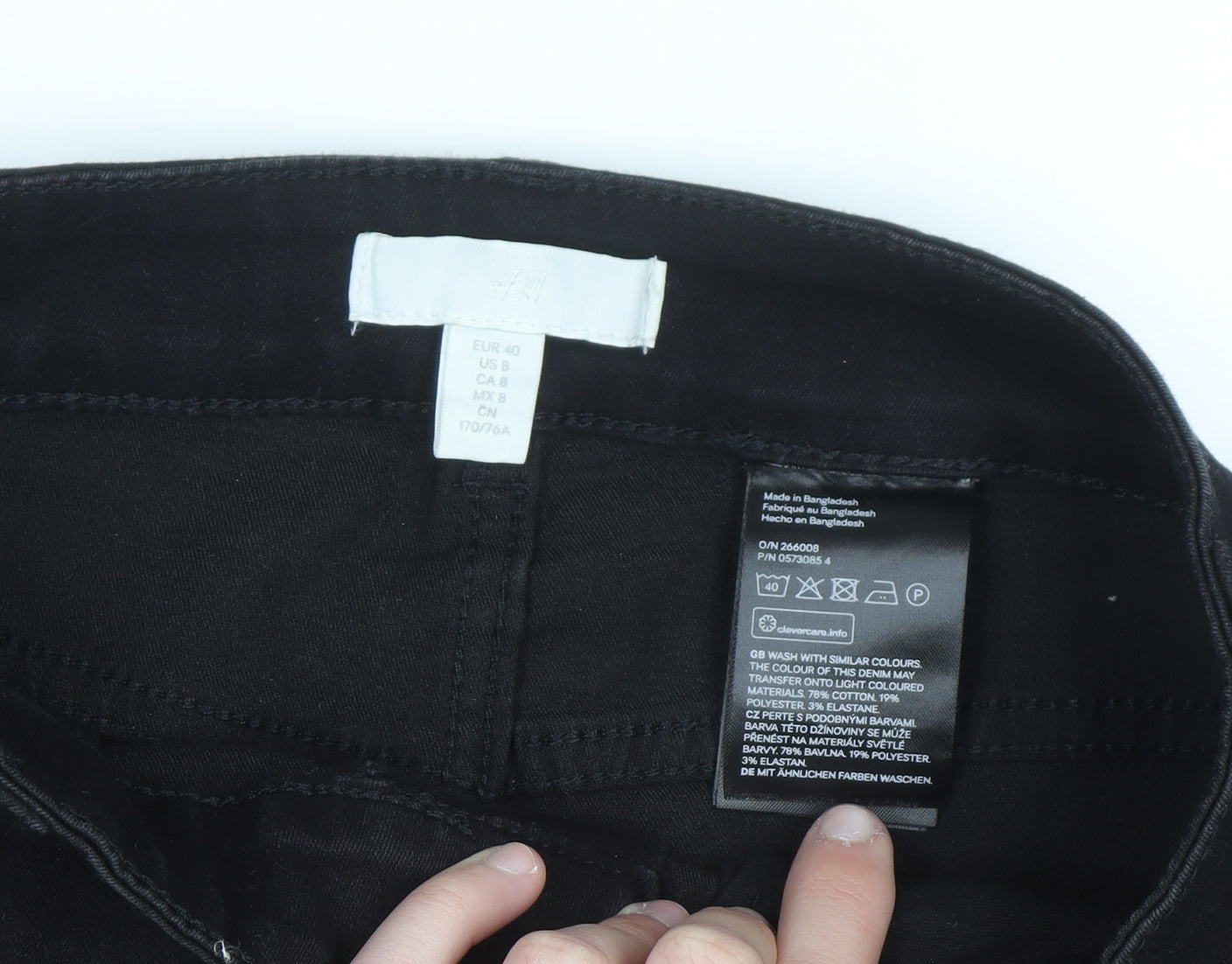 H&M Women’s Black Skinny Stretch Jeans Size 12