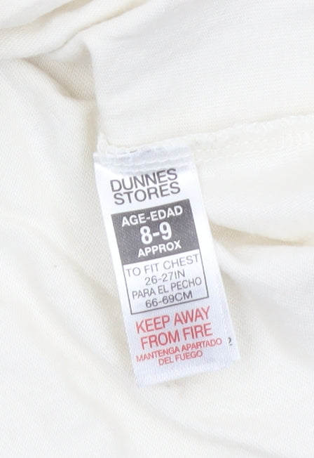 Additional view of Dunnes boys’ beige surf graphic cotton t-shirt 8-9 years