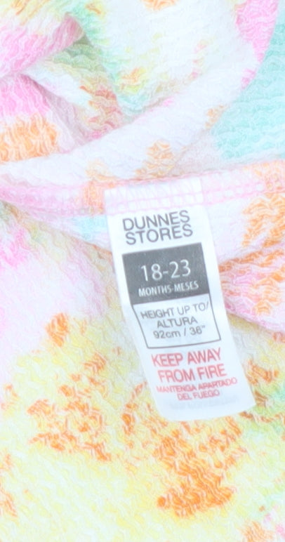 Additional view of Dunnes Stores girls’ multicoloured floral a-line dress 18-24 months