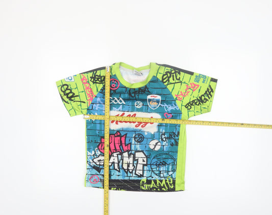Azzurri Boys Multicoloured Graphic Sports T-Shirt 2 Years Lightweight Jersey