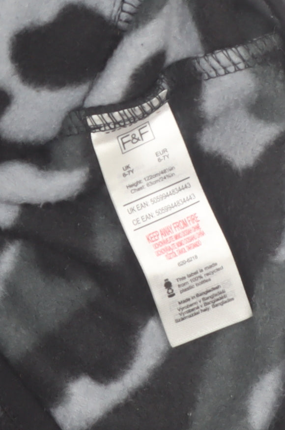 Additional view of F&F boys’ black camouflage fleece full zip jacket 8-9 years